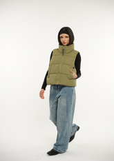 Winter Warmer Stand-up Puffer Gilet Splashproof