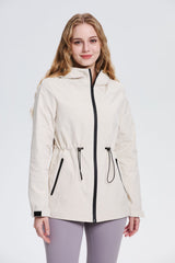 Women's Lightweight Water-repellent Raincoat Jacket