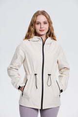 Women's Lightweight Water-repellent Raincoat Jacket