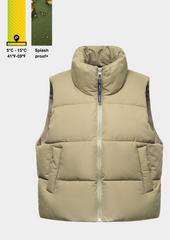 Winter Warmer  Stand-up Puffer Gilet Splashproof