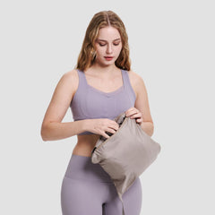 Packable Puffer Hoodie Spring Hooded Quilted Water Repellent and Stain-Resistant Womenswear Comfort Pullover Portable Storage Design,Lady Long Sleeve Large Pocket Elastic Drawstring Hooded