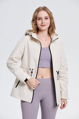 Women's Lightweight Water-repellent Raincoat Jacket