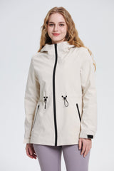 Women's Lightweight Water-repellent Raincoat Jacket