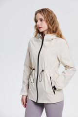 Women's Lightweight Water-repellent Raincoat Jacket