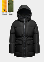 Hooded Puffer Jacket Splashproof