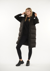 Winter Warmer Slim Long Puffer Gilet Splashproof