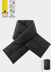 Padded Quilted Puffer Scarf