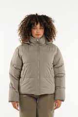 Plus Detachable Hooded Puffer Jacket Splashproof