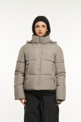 Detachable Hood Puffer Jacket