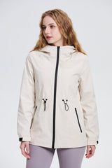 Women's Lightweight Water-repellent Raincoat Jacket