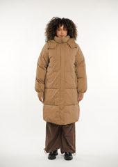 Plus Classic Hooded Long Puffer Coat Splashproof